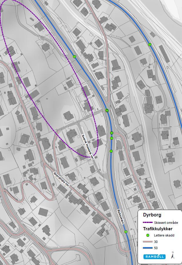 2 Ulykkessituasjonen Figur 10 viser trafikkulykker med