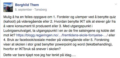 skape og dele innhold i form av tekst, bilder, video eller lenker til andre nettsteder. (Enjolras, 2013) Hvordan benyttes Facebook siden vår?