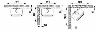 minimum: 750 x760 mm Overflate behandling: Original Dovre grå lakk eller kremhvit emalje Materiale: Støpejern Trekksystem: Topptrekk og