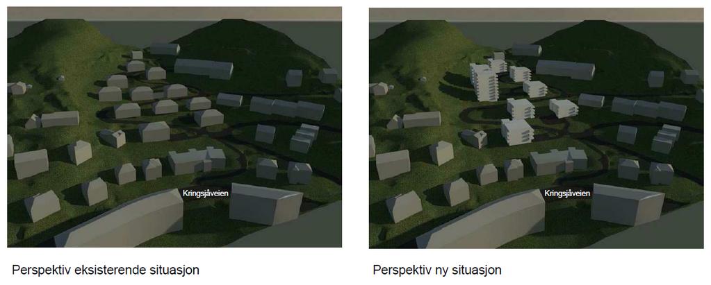 Figur 3:Iillustrasjoner hentet fra innlevert materiell, utarbeidet av tidligere Arkitektkontoret Vaardal-Lunde AS, nå OG Arkitekter AS.