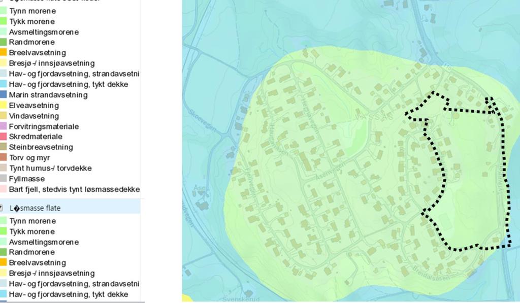 Omkringliggende bebyggelse er fra 1980-tallet og fremover. Vassås er et rolig og vel etablert boligområde.