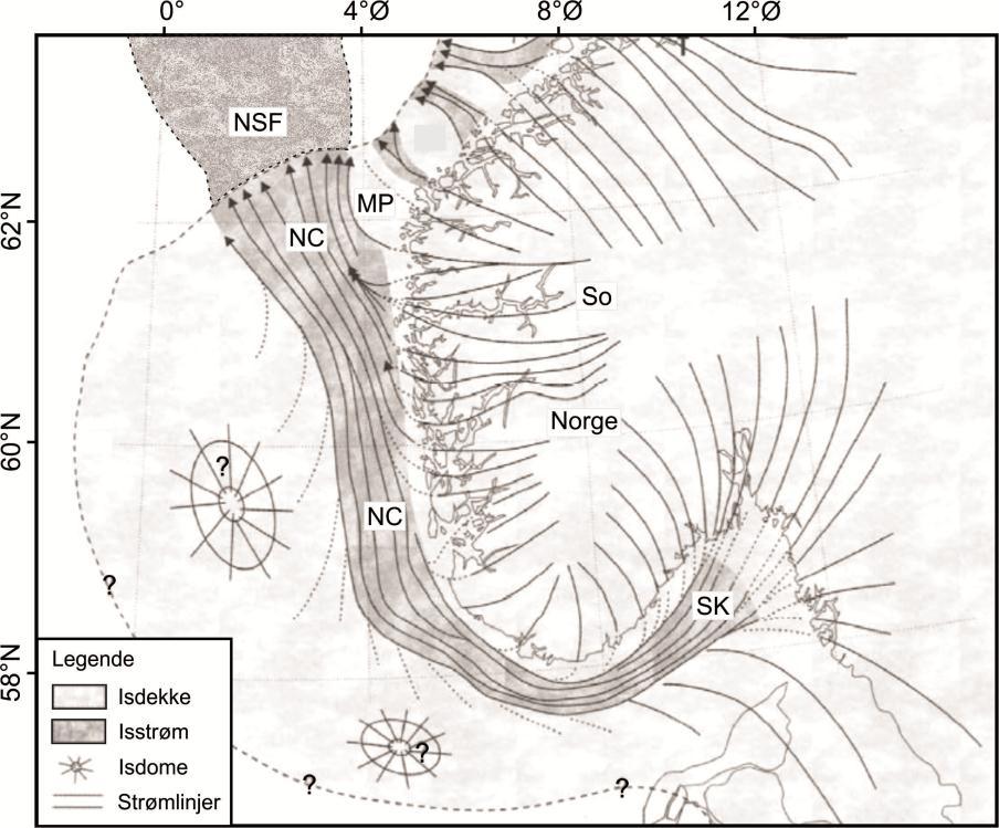 Kapittel 1 Introduksjon geomorfologiske undersøkelser av paleo-isstrømlokaliteter og moderne isstrømmer har blant annet blitt utført langs Norske-Barentshavmarginen (f.eks. Andreassen et al.