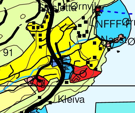 1 BAKGRUNN OG FORMÅL Kleven transport ønsket å utvide sitt næringsareal i Ørnvika. De fikk i 2003 innvilget fradeling av en parsell fra gnr/bnr 20/4 som tilleggsareal til gnr/bnr 20/377.