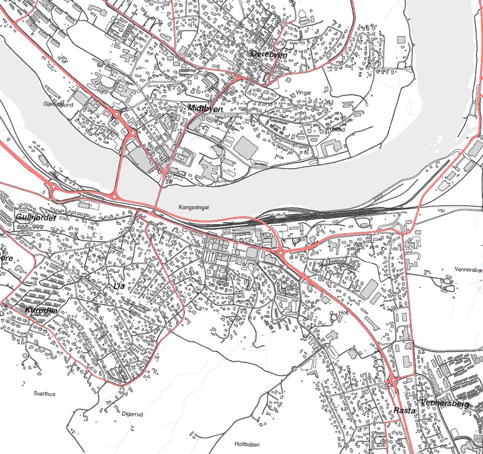 Kongsvinger. I henhold til den nasjonale reisevaneundersøkelsen fra 2013/2014 foregikk 21 % av daglige reiser i «mindre byer» til fots. Sykkelandelen var på 5 %.