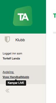 FORARBEID I TA Logg inn i TA Gå til TurneringsAdmin (TA): ta.nif.no Logg på med ditt brukernavn og passord (samme som for MinIdrett) eller klubbens. eller Logg inn via MinIdrett Gå på MinIdrett.nif.no 1.
