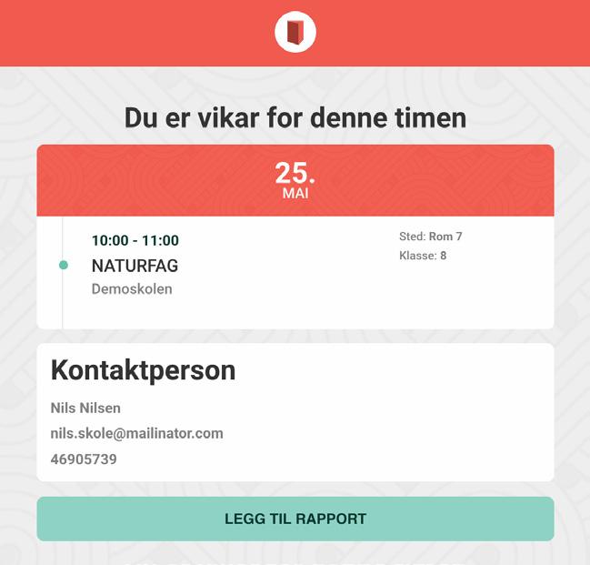 3 Oversikt over dine tidligere timer får du