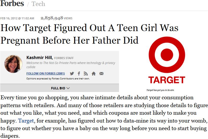 Target og den gravide jenta