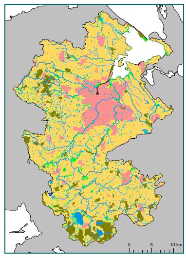 Name of the catchment (km 2 ) Size of the catchment (km 2 ) 1059 Size of the agricultural land (km 2 ) 764 Stream and river retention 374.6 1.2 Wetlands 410 82.