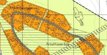 Gauphaugen - planforslag Lengst sør i området sør for riksveg
