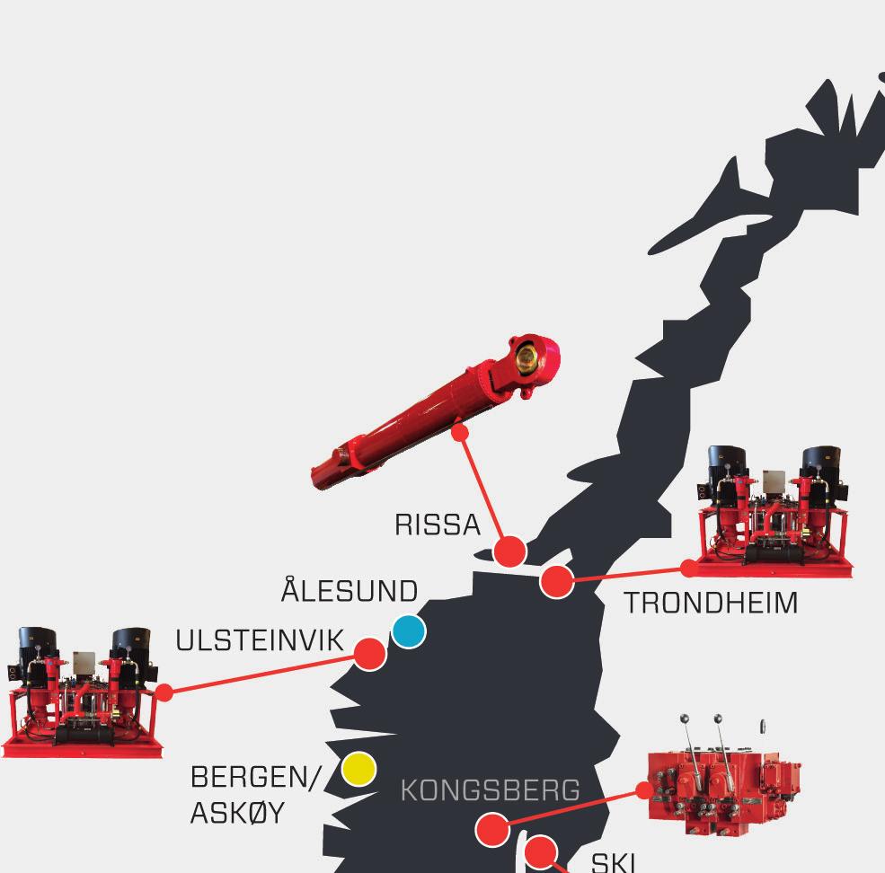 TETT PÅ KUNDEN Servi er Norges største leverandør av Power and Motion