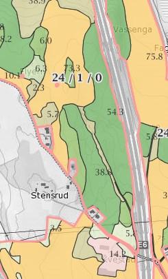 Kart Skog + Landskap - NIBIO Området er også dekket av to ulike hensynssoner, kulturlandskap med arkeologiske funn potensial for funn, og kulturlandskap med nasjonal verdi. I kommuneplanen 2, pkt 2.