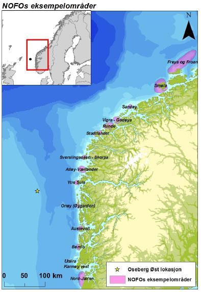 Oljedriftsimuleringene som er utført for Oseberg Øst [1] viser at 95-persentilen av korteste drivtid til land er 6,5 døgn i vintersesongen og 8,6 døgn i sommersesongen.