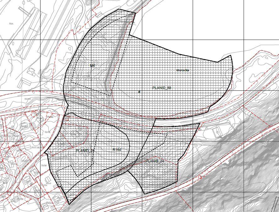 Side 6 av 18 Figur 6. Plantegningen viser områdene som er regulert i reguleringsplanen. Rigg- og deponiområder. Areal ca 10.500 kvm. 3.2.