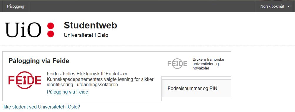 Studentweb Registrere deg som student hvert semester Endre personopplysninger (adresse, telefon etc) Se utdanningsplan (gjelder kun hvis du følger