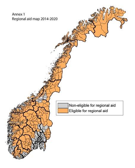 Virkeområde for investeringsstøtte til bedrifter 2014-2020 19 Distriktsmålet: Nye poster og bevilgningsforslag (2) Delmål Post 1.2 Navn Anslag saldert 2016 Forslag Endring ipst. 550.