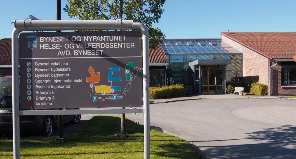 Byneset og Nypantunet Helse og velferdssenter, Trondheim kommune. Dette helse- og velferdssenteret anses som godt eksempel fordi det fremstår som et anlegg med mange ulike tilbud.