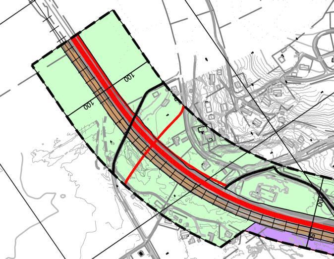 Sør-Fron kommune: Profil 9000-10000, Frya elv Fryasletta, detaljert tilpassing av E6, trase for lokalveg og løsning for landbrukskryssing av ny E6 og jernbane vil bli vurdert.