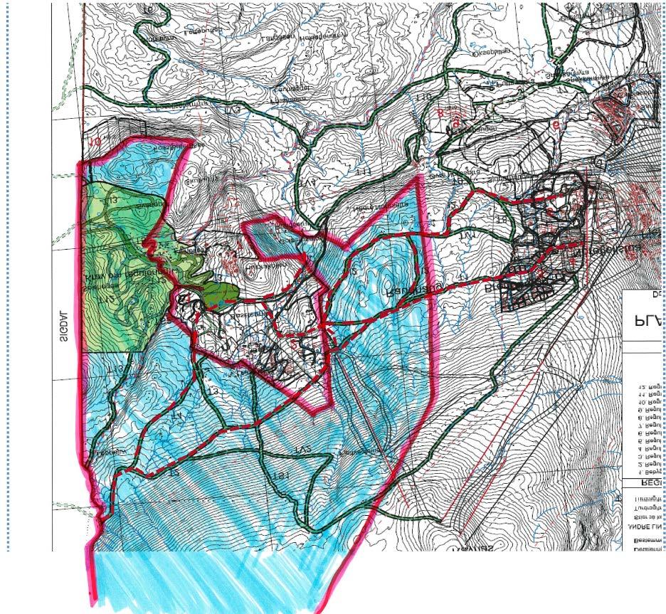 DEL 2: Forvaltningsplan : Norefjell friluftsmark Kart over Norefjell friluftsmark, sett i sammenheng med gjeldende delplan for stier- og løyper på