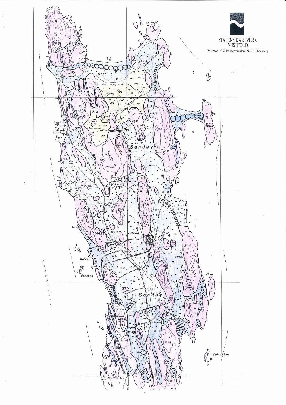 Sandøy - kvartærgeologi Flygesand-feltet i