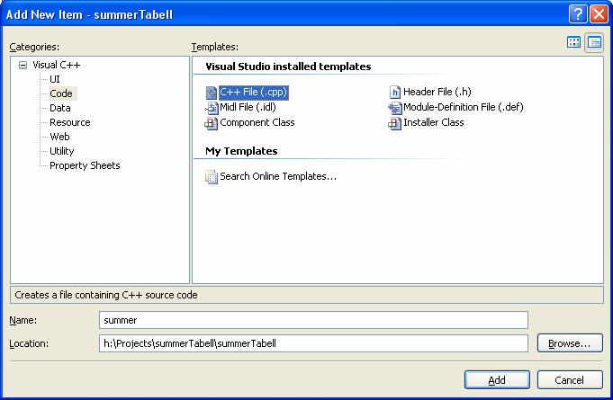 Å lage programmer i C++ side 19 av 21 Du finner prosjektet både i listen over Recent Projects og under Solutin Explorer. Et program trenger kildekode.