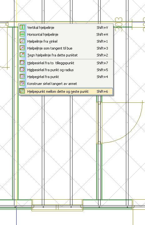 på baderommet og øverste del av bæreveggen.