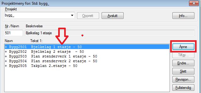 01.12.2011 Kapittel 1... 43 DDS-CAD Konstruksjon innføring i versjon 7 Bjelkelagstegning Arket er ferdig oppsatt med bjelkelagstegningen og kappliste. TIPS! Skal det gjøres endringer vedr.