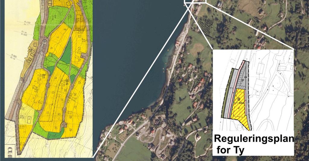 Samlevegen har ei regulert breidde på 4,5 meter og skulder på 0,5 meter, medan tilkomstvegane har ei breidde på 3,5 meter og skulder på 0,5 meter på kvar side.