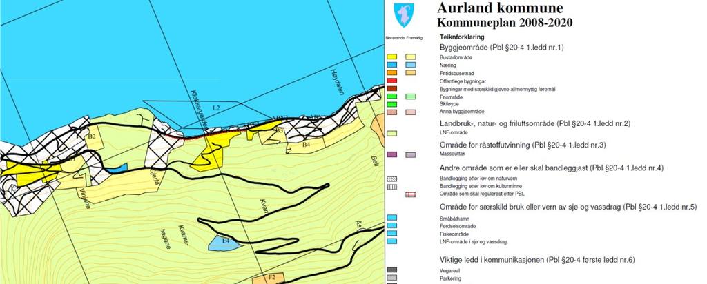 Rammer og retningslinjer for planarbeidet Det er gjeve føringar både på nasjonalt og regionalt nivå i tillegg til dei konkrete føringane som kommunen har trekt opp for planarbeidet.