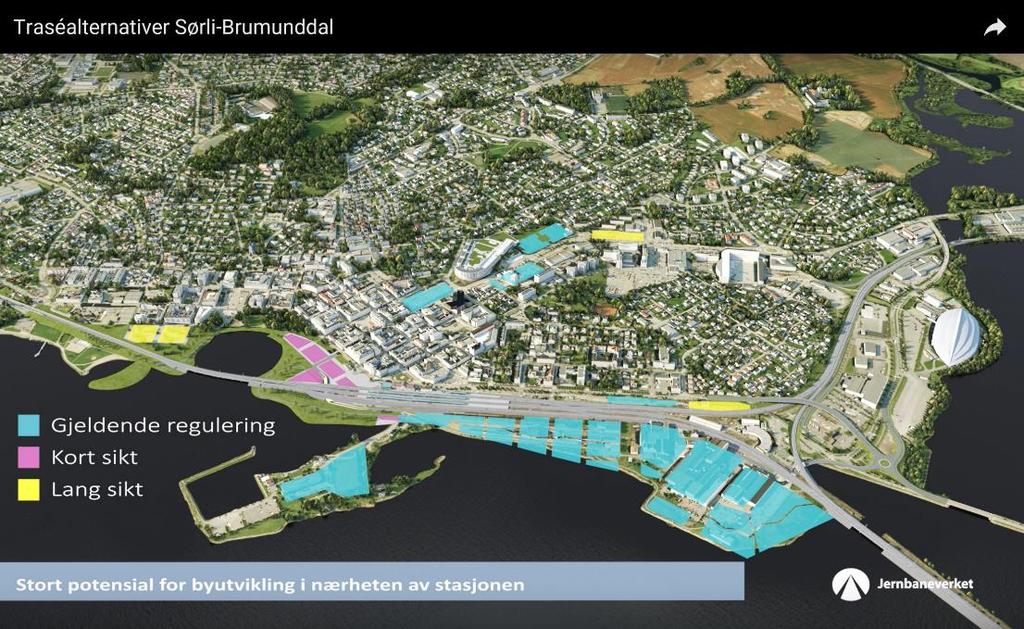 Vest m/bru Øst ØST OVERGÅR VEST I BYUTVIKLINGSPOTENSIAL OG