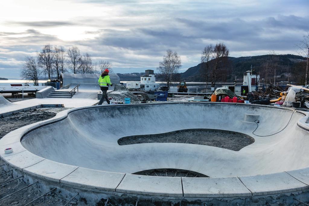 Utbyggingen på Strandsagområdet tar form, og allerede sommeren 2017 vil en splitter ny skatepark på hele 2000 kvadratmeter stå klar til bruk.
