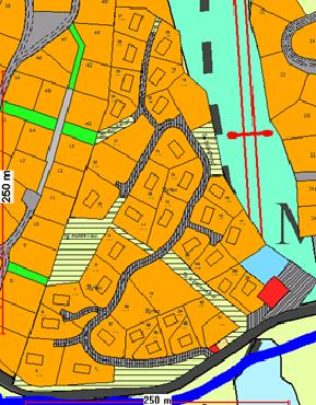 Oppdeling/endring av store tomter til mindre tomter, for mindre enheter, og som er i tråd med kommunedelplanen, vurderes slik og kan behandles som mindre endring etter plan- og bygningsloven.