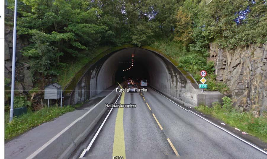 24 Vedlegg 2: Eksempler på tunneler med gang og sykkelveg E39 Steinanes, 120 m, ÅDT 3300, fartsgrense 80