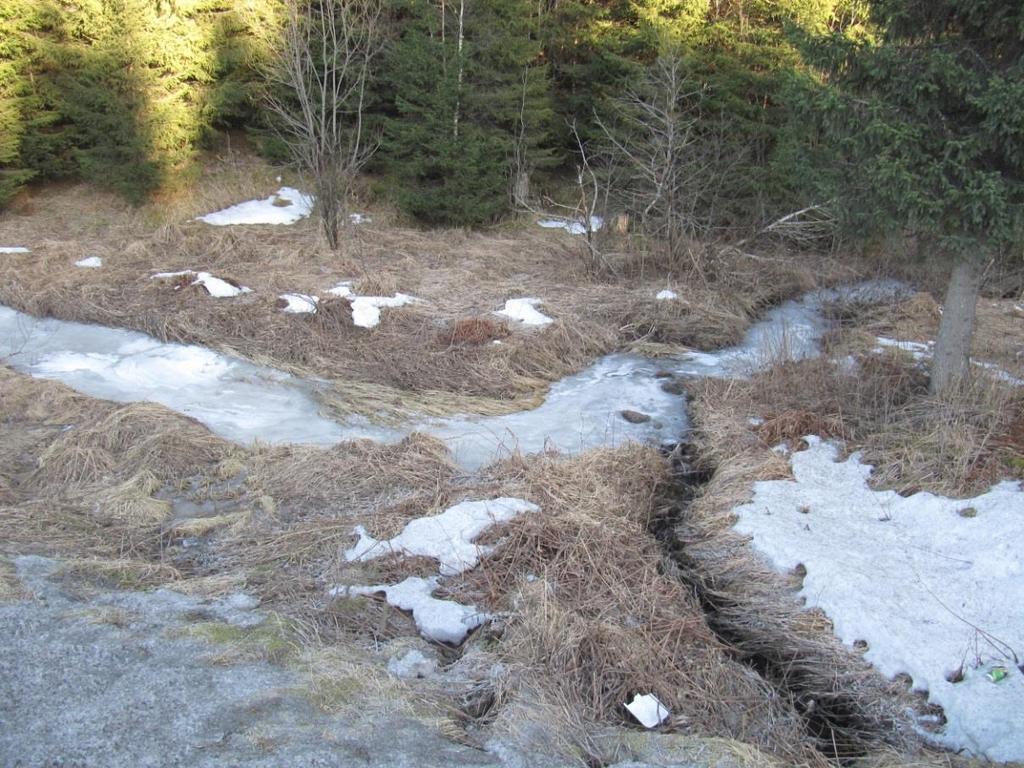 Foto 9: Utløp stikkrenne fra Kvernhusbekken nederst i høyre