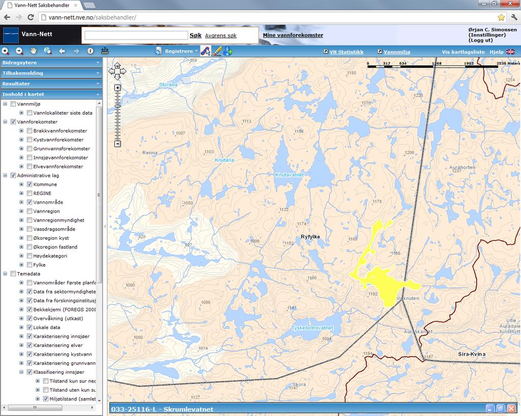 Skrumlevatnet (033-25116-L) Små, svært kalkfattig, klar, grunn (innsjø) Moderat (påvirkningsanalyse)