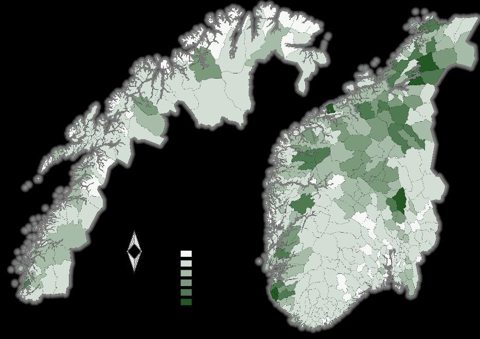 bøndene kommer fra hele landet Utbetalte 8,2 milliarder kroner