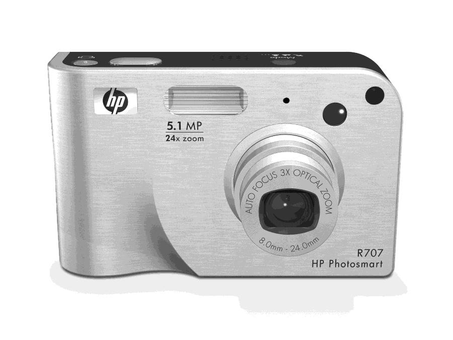 HP Photosmart R707 skaitmenin kamera su