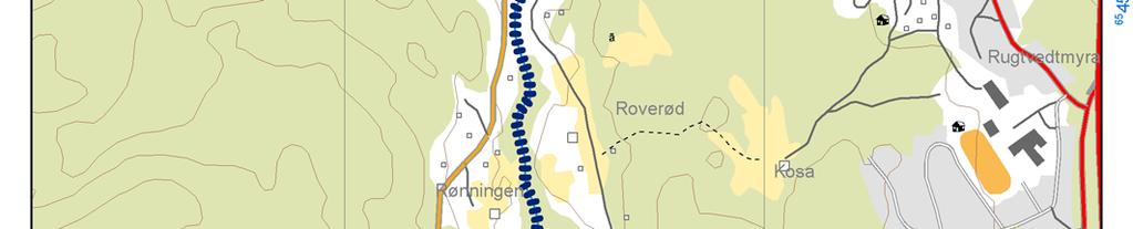 UTM-koordinater øst nord Anadrom lengde