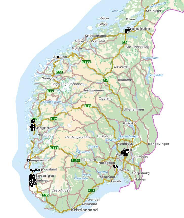 Vinterdriftsklasser for gang-sykkelveg Andel GsA/GsB på riks-og