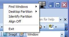 3. Bildeoptimering å administrere skrivebordet samt å sende et hvilket som helst vindu til en annen partisjon uten å dra og slippe.
