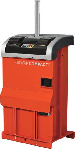 Orwak Compact 3110 Kompakt og fleksibel presse passer der du trenger den HYDRAULISKE PRESSER Kompakt maskindesign; lav høyde, lavt gulvareal Justerbar ballstørrelse Autostartfunksjon Tralle for