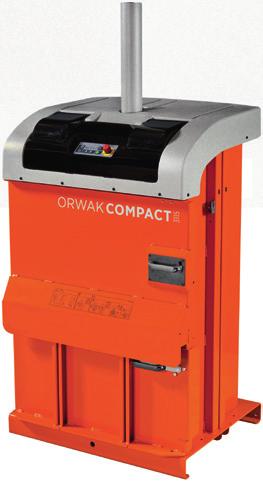 Orwak Compact 3115 Kompakt og fleksibel presse passer der du trenger den HYDRAULISKE PRESSER Kompakt maskindesign; lav høyde, lavt gulvareal Justerbar ballstørrelse Autostartfunksjon Kryssbinding