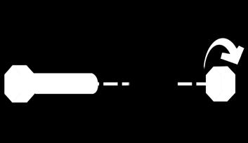 Terminal - til venstre, terminal + til højre. Batteriet tilsluttes STARTPACK via to punkter: ved - terminalen og + terminalen.