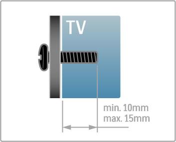 1.2 Oppsett Stativ eller veggmontering Høyttalerne til TVen er innebygd i foten på TV-stativet. Koble alltid kabelen på foten til TVen for å få lyd.
