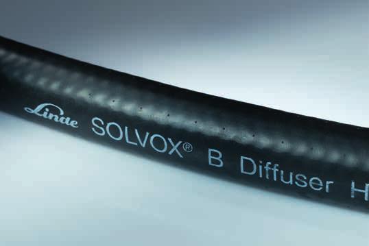 SOLVOX B perforert slange for oksygentilsetning uten ekstern energi / SOLVOX CD diffusorsteiner 13 SOLVOX B perforert slange for oksygentilsetning uten ekstern energi.