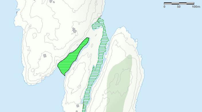 Totalareal: 3,4 Daa Figur 9:løttbunsområdet sør på rattholmene.