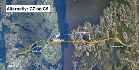 Nye parsellar med lokalveg på Bergensida for å få samanhengande lokalveg.