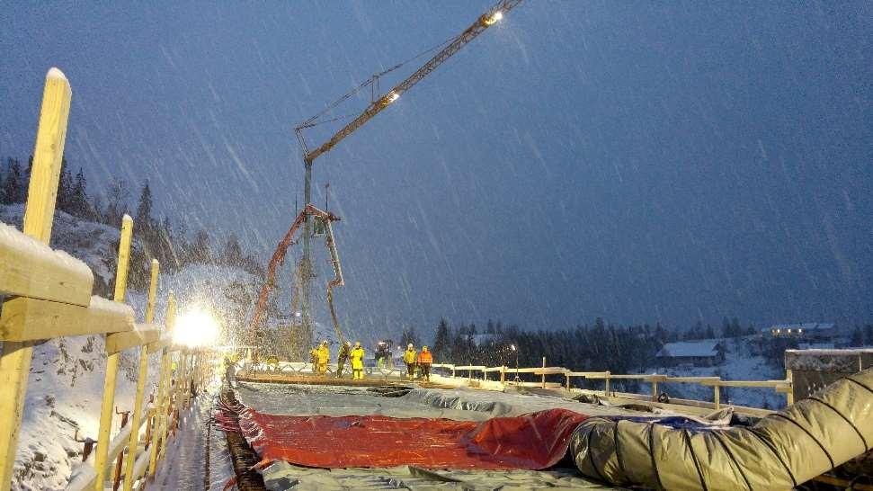 Vinterarbeider Under Støp Vente