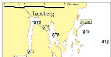 ml O2/L 5 4 3 2 1 Meget god God Mindre god Dårlig Meget dårlig 1988 1989 1997 1998 1999 2002 2003 0 BC-1 FG-1 GI-1 Figur 4-7 Lavest observerte oksygennivå i dypvannet på stasjoner i Frierfjorden