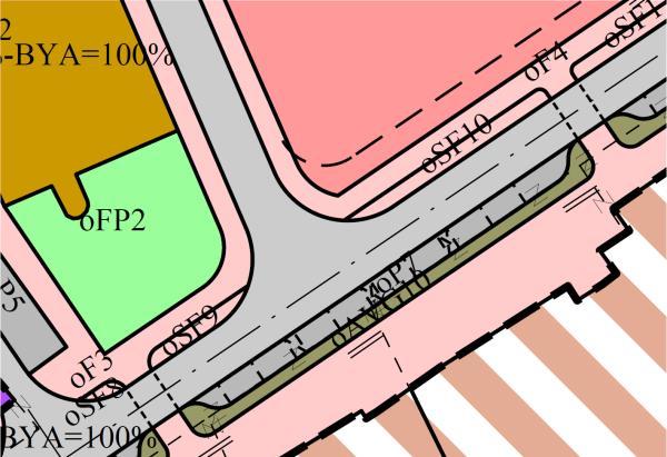 Plankart: Figur 2: Gjeldende plankart Figur 3: Forslag til endret plankart Endringen av plankartet omfatter følgende: Justering av formålsgrenser mellom