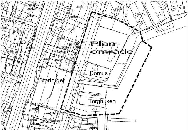 SAMVIRKEGÅRDEN 11 5 Beskrivelse av planområdet (dagens situasjon) For en mer utfyllende beskrivelse vises det til de ulike deltemaene. 5.1 Beliggenhet og avgrensning Planområdet er lokalisert i nedre del av Tromsø sentrum og er avgrenset som vist i figuren over.